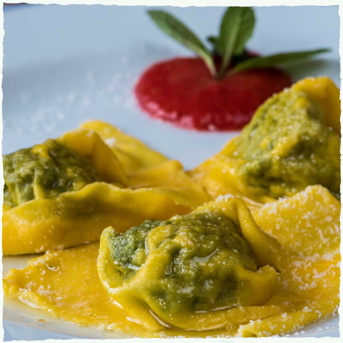 Tortelli nettles & ricotta